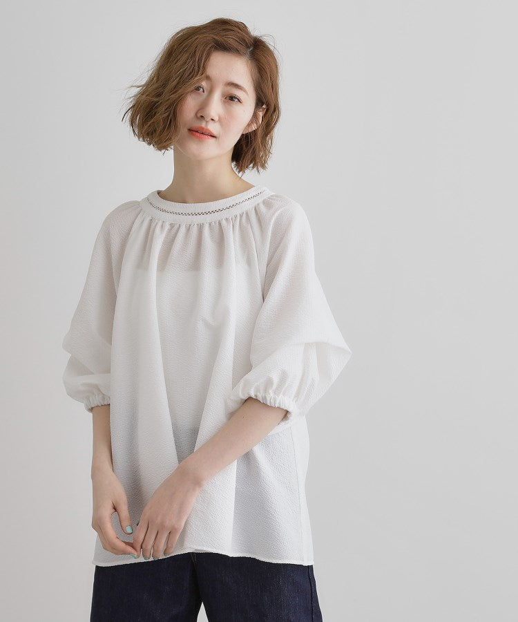 グローブ grove 2WAYサッカースモックブラウス （オフホワイト(003)） オフホワイト(003)