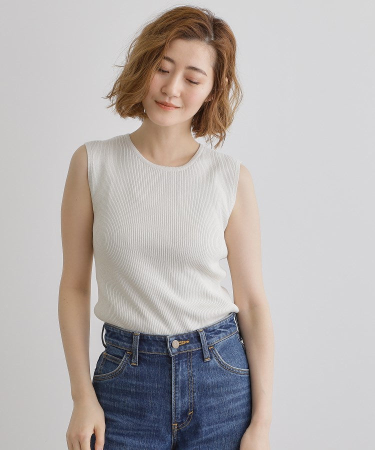 グローブ grove リブラメニットタンク （チャコールグレー(014)） チャコールグレー(014)