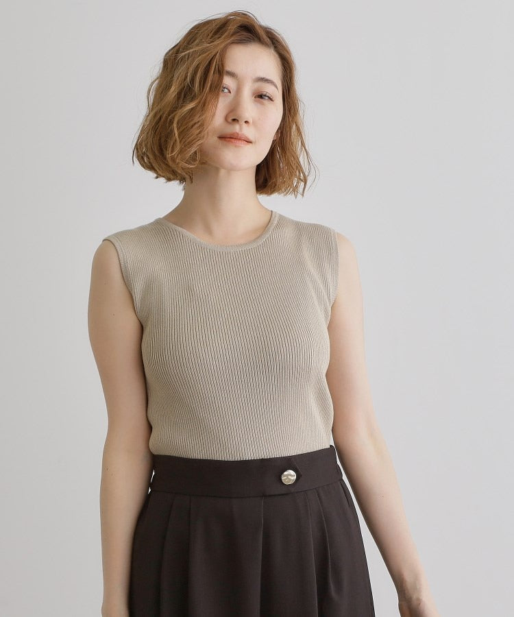 グローブ grove リブラメニットタンク （チャコールグレー(014)） チャコールグレー(014)