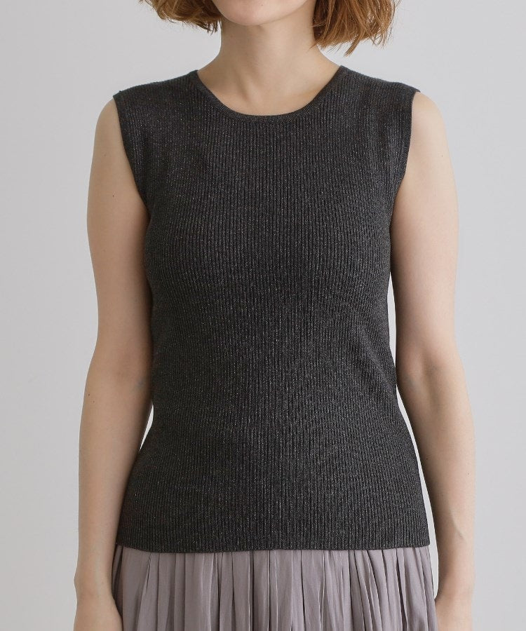 グローブ grove リブラメニットタンク （チャコールグレー(014)） チャコールグレー(014)