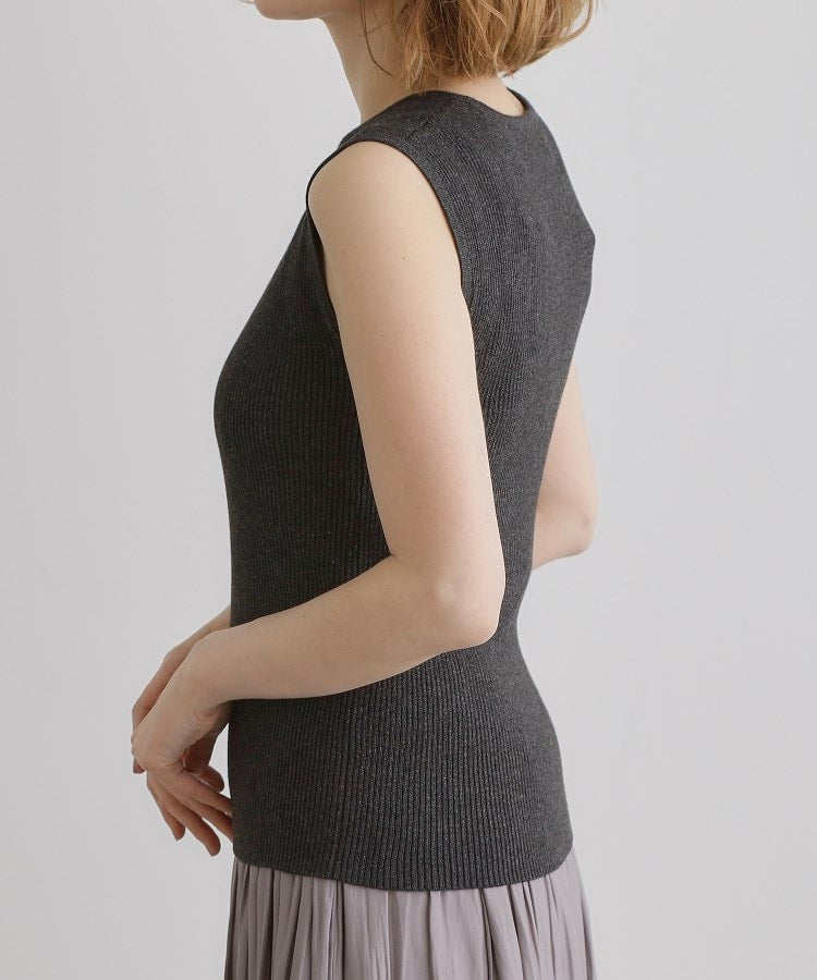 グローブ grove リブラメニットタンク （チャコールグレー(014)） チャコールグレー(014)