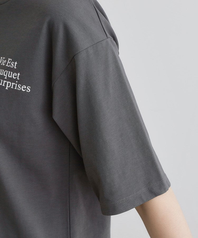 グローブ grove 五分袖ロゴプリントTシャツ （オフホワイト(003)） オフホワイト(003)