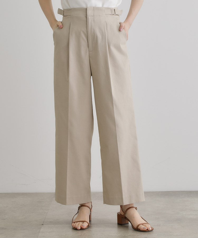 グローブ grove 【接触冷感】ハイパーストレッチワイドパンツ （ライトベージュ(051)） ライトベージュ(051)