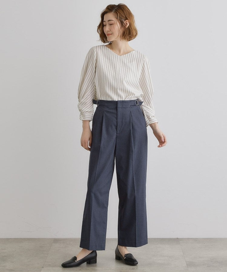 グローブ grove 【接触冷感】ハイパーストレッチワイドパンツ （ライトベージュ(051)） ライトベージュ(051)