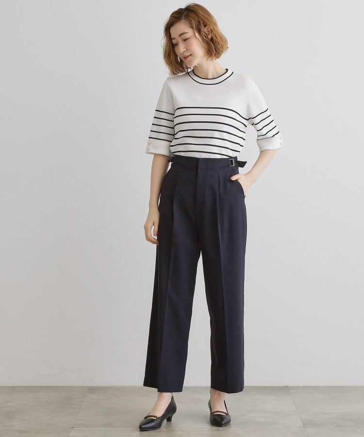 グローブ grove 【接触冷感】ハイパーストレッチワイドパンツ （ライトベージュ(051)） ライトベージュ(051)