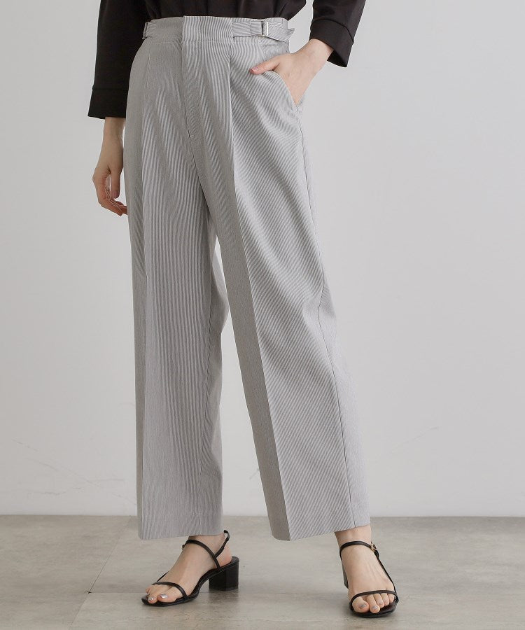 グローブ grove 【接触冷感】ハイパーストレッチワイドパンツ （ライトベージュ(051)） ライトベージュ(051)