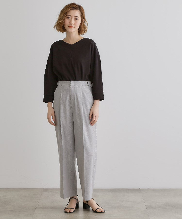 グローブ grove 【接触冷感】ハイパーストレッチワイドパンツ （ライトベージュ(051)） ライトベージュ(051)