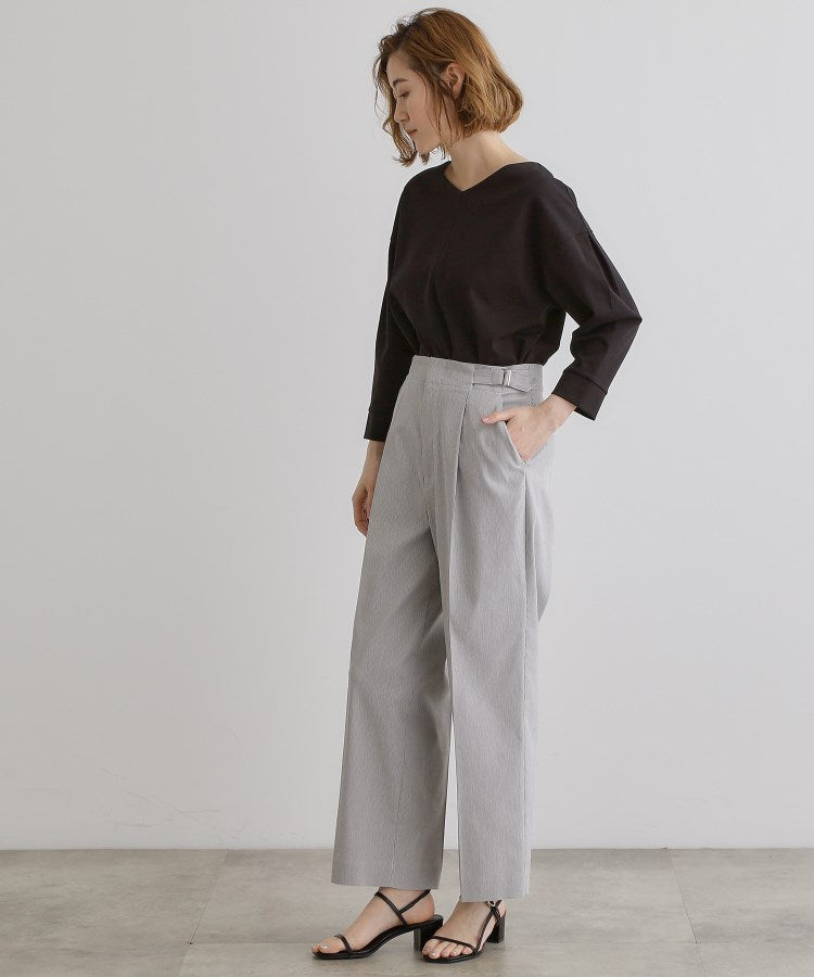 グローブ grove 【接触冷感】ハイパーストレッチワイドパンツ （ライトベージュ(051)） ライトベージュ(051)