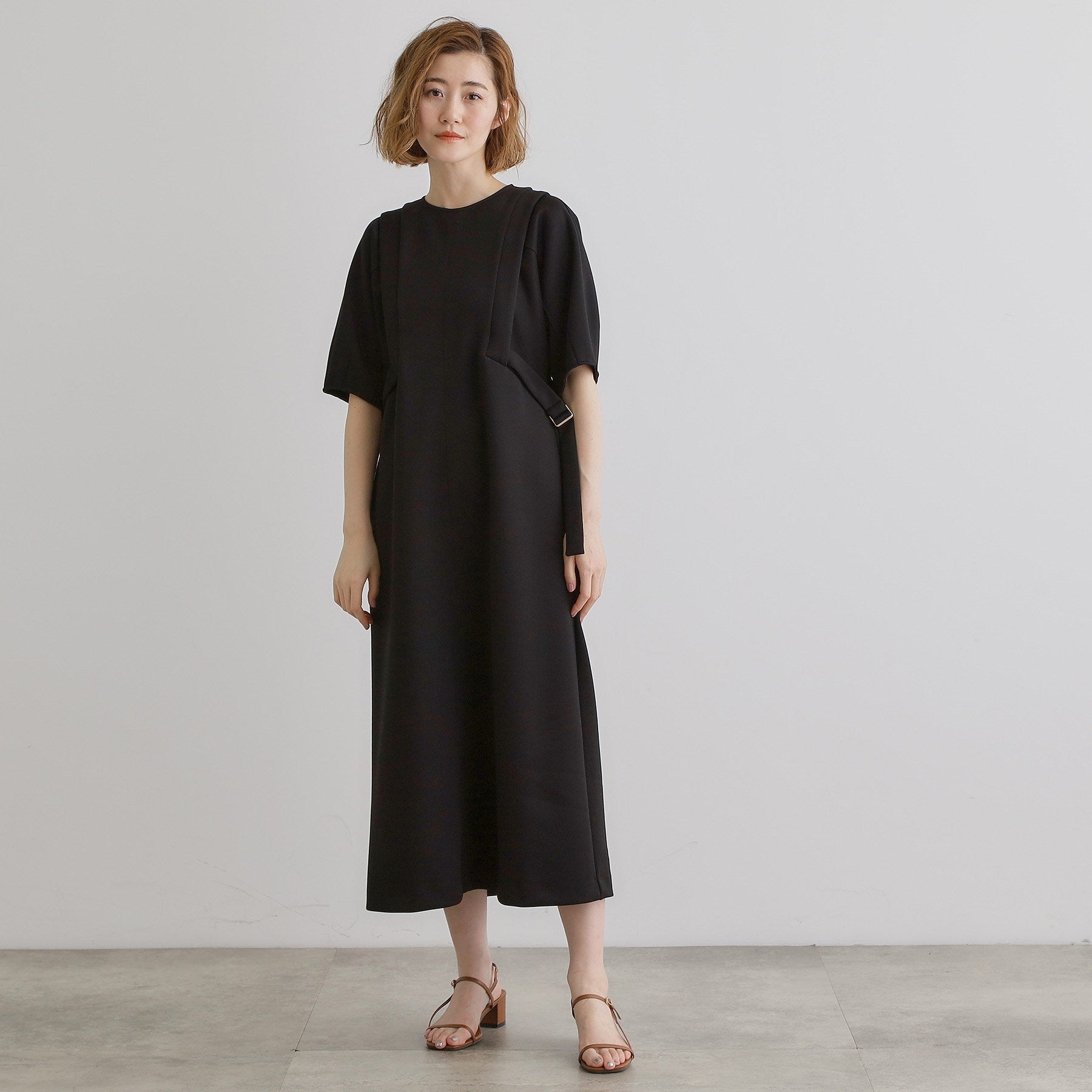 グローブ grove ポンチジャージマキシワンピ （グレー(012)） グレー(012)