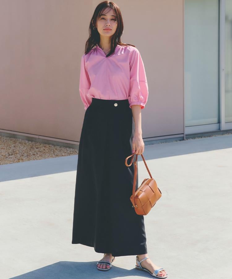 グローブ grove 【多機能】ランタンスリーブシャツブラウス （オフホワイト(003)） オフホワイト(003)