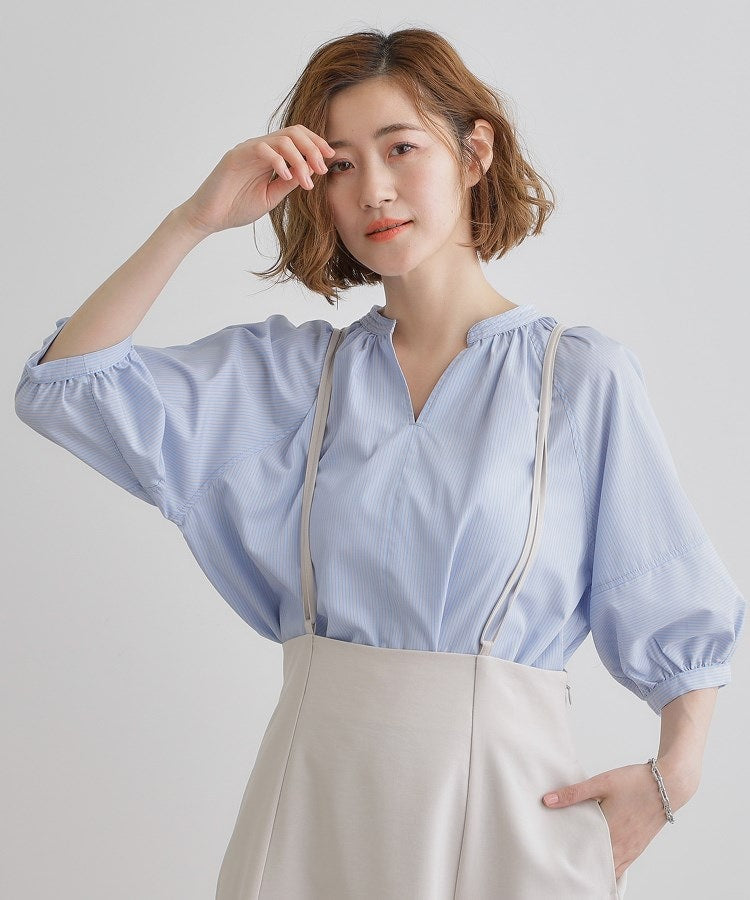 グローブ grove 【多機能】ランタンスリーブシャツブラウス （オフホワイト(003)） オフホワイト(003)