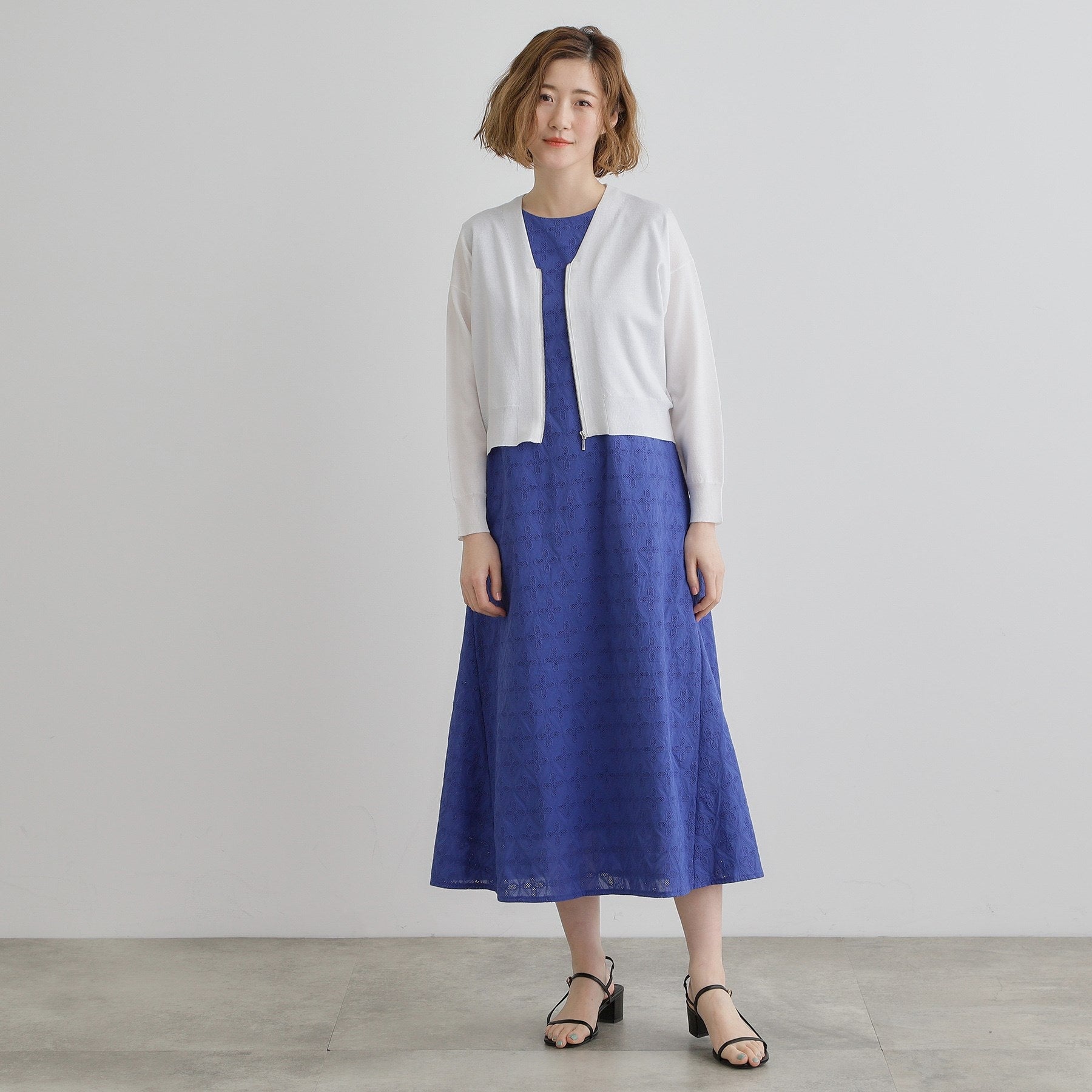 グローブ grove シアーニットジップカーディガン （グレー(012)） グレー(012)