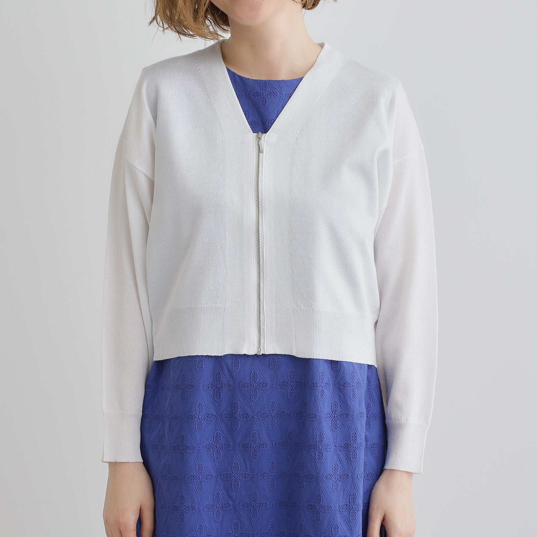 グローブ grove シアーニットジップカーディガン （グレー(012)） グレー(012)