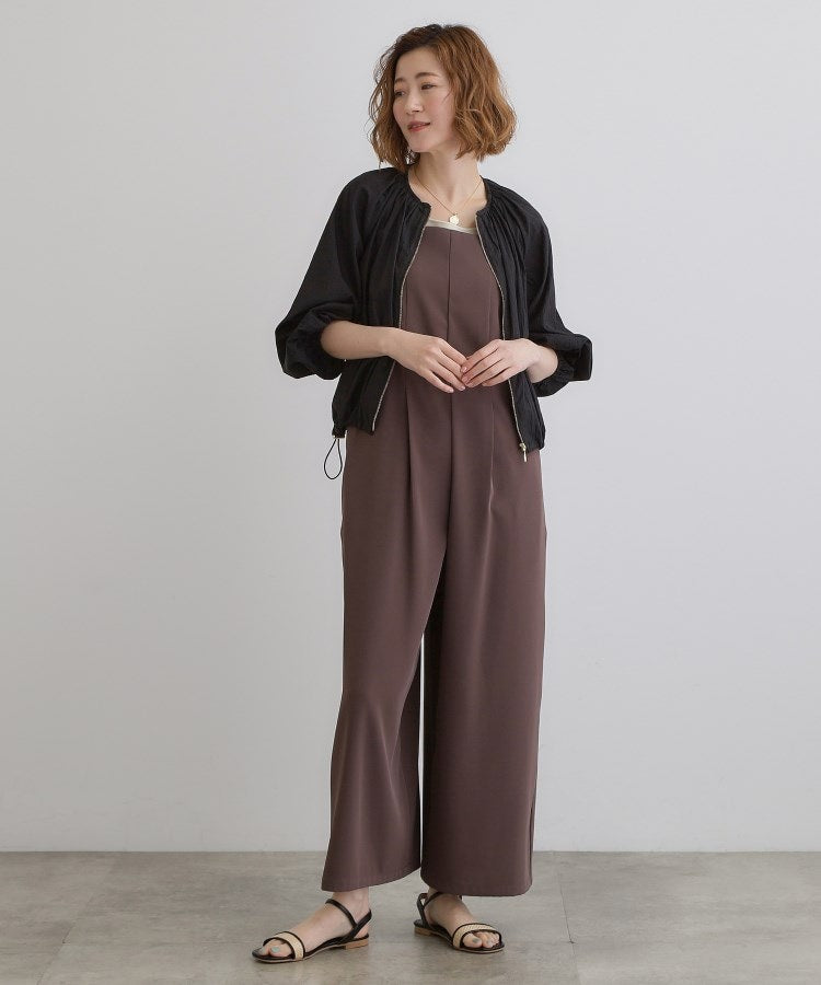 グローブ grove 【洗える】シアーナイロンギャザーブルゾン （ライトグリーン(020)） ライトグリーン(020)