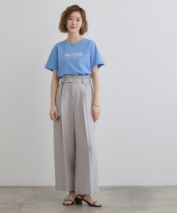 グローブ grove 【UVカット・接触冷感】ベーシックロゴTシャツ （ブルー(092)） ブルー(092)