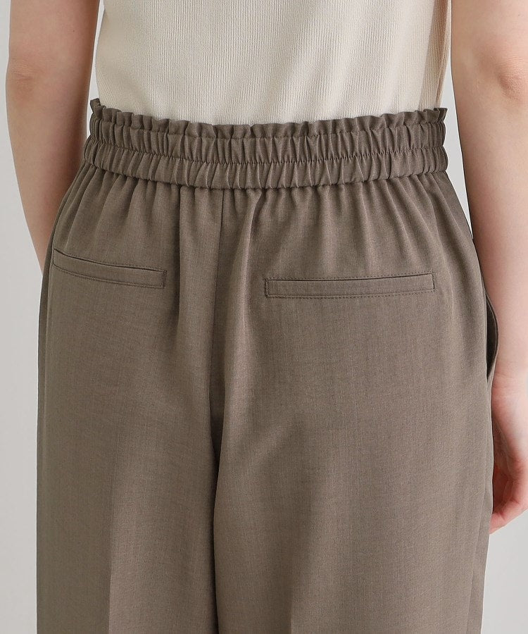 グローブ grove 麻調センタープレスワイドパンツ （モカブラウン(042)） モカブラウン(042)