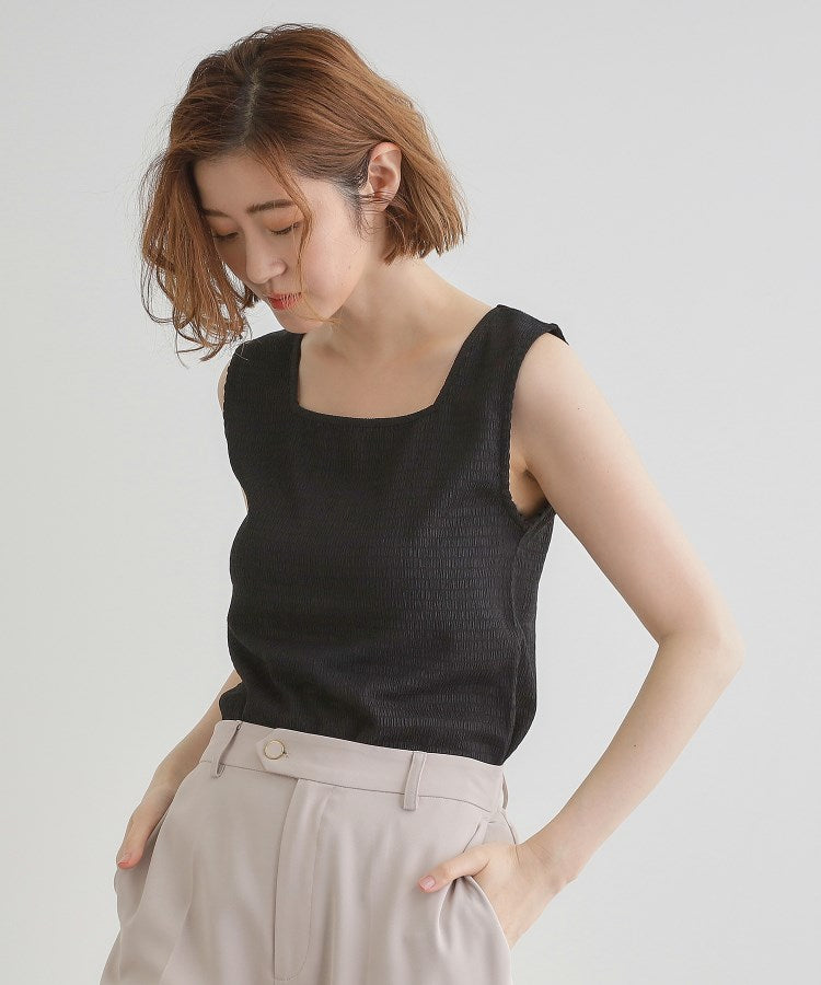 グローブ grove ジャカードスクエアネックタンク （グリーン(025)） グリーン(025)