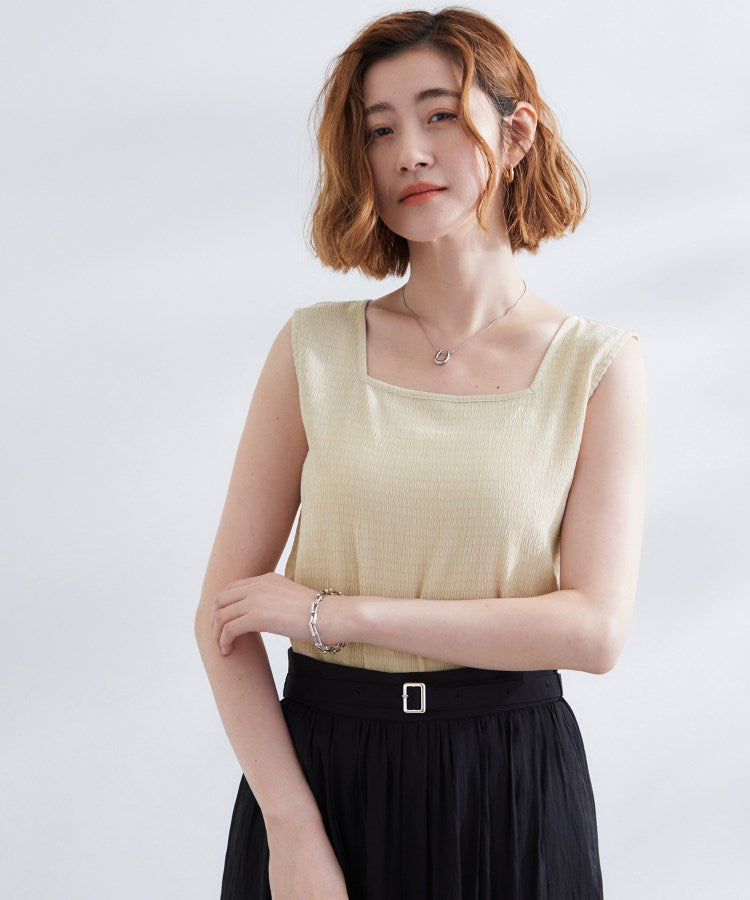 グローブ grove ジャカードスクエアネックタンク （グリーン(025)） グリーン(025)