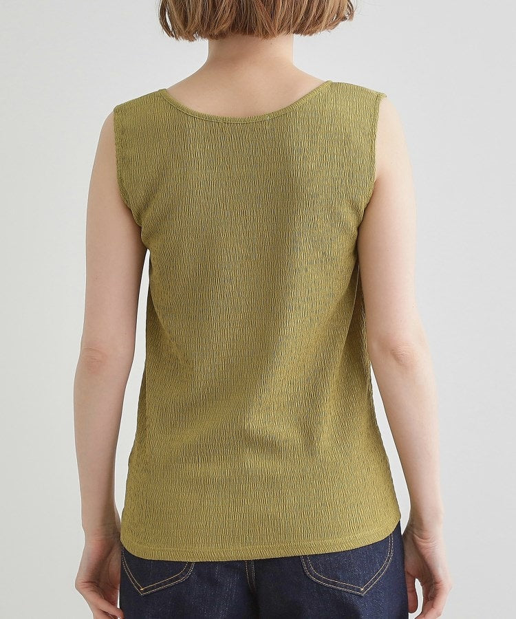 グローブ grove ジャカードスクエアネックタンク （グリーン(025)） グリーン(025)