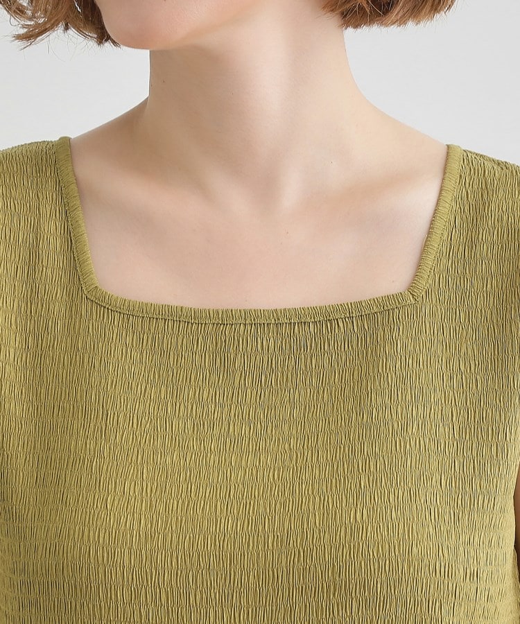 グローブ grove ジャカードスクエアネックタンク （グリーン(025)） グリーン(025)