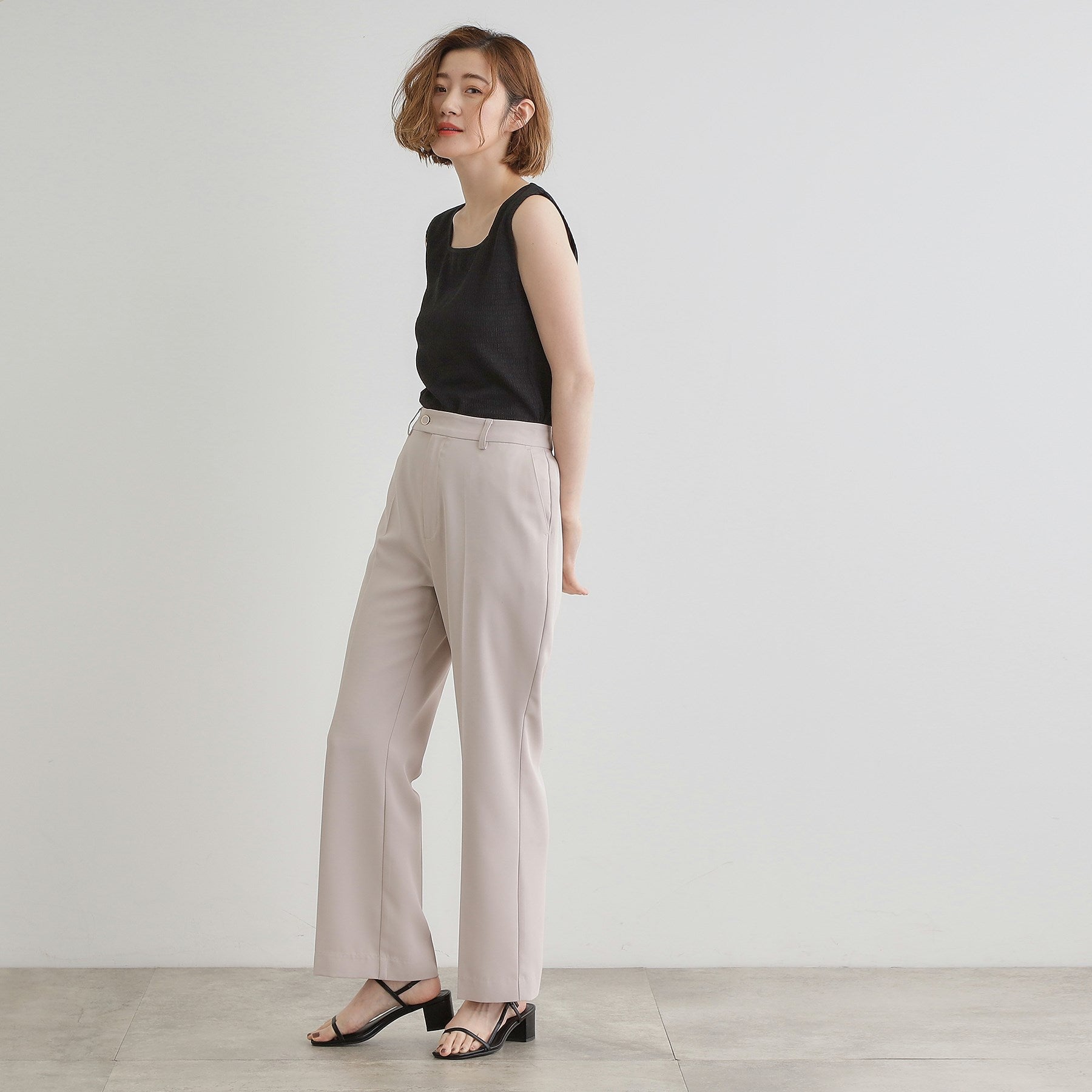 グローブ grove ジャカードスクエアネックタンク （グリーン(025)） グリーン(025)