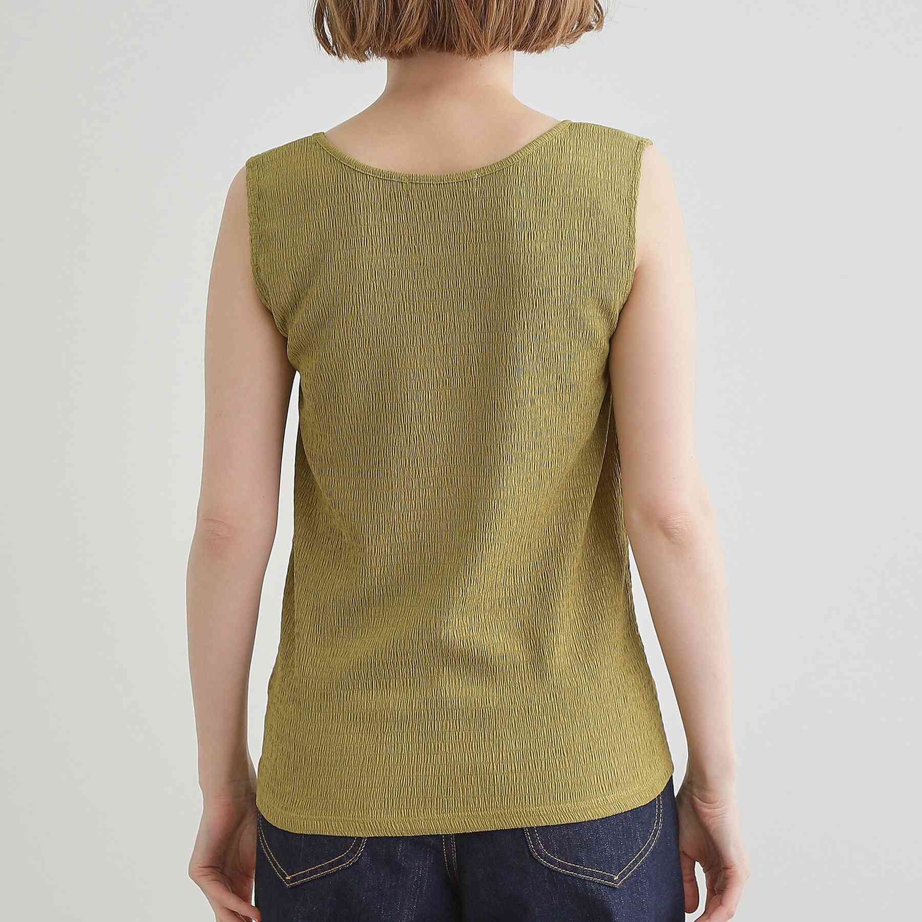 グローブ grove ジャカードスクエアネックタンク （グリーン(025)） グリーン(025)