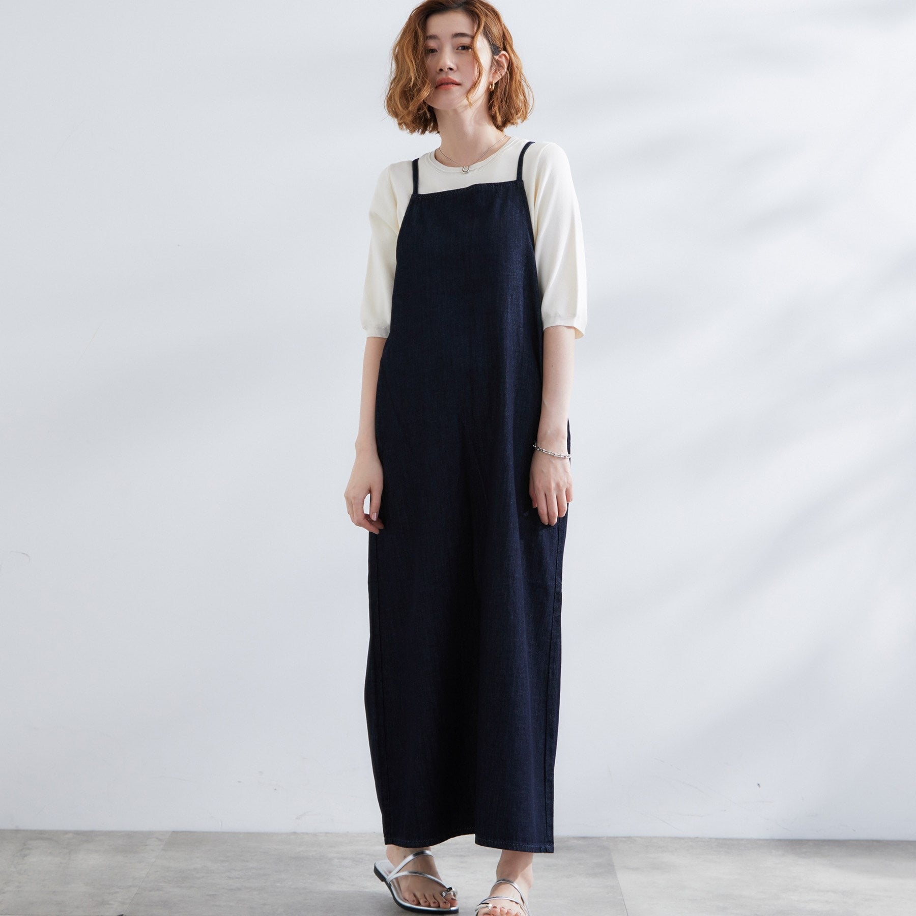 グローブ grove 【Lee】DENIM CAMISOLE DRESS （ネイビー(094)） ネイビー(094)