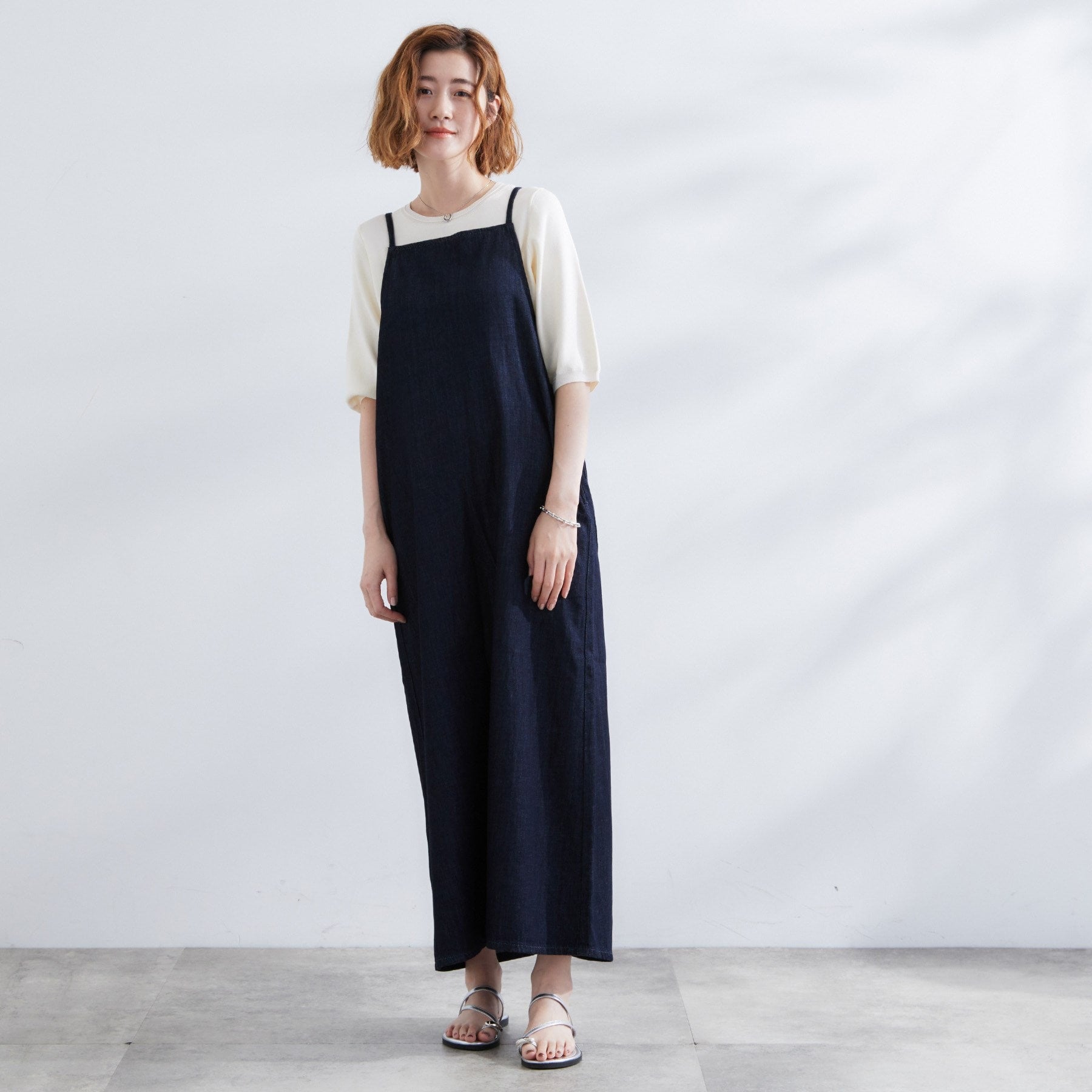 グローブ grove 【Lee】DENIM CAMISOLE DRESS （ネイビー(094)） ネイビー(094)