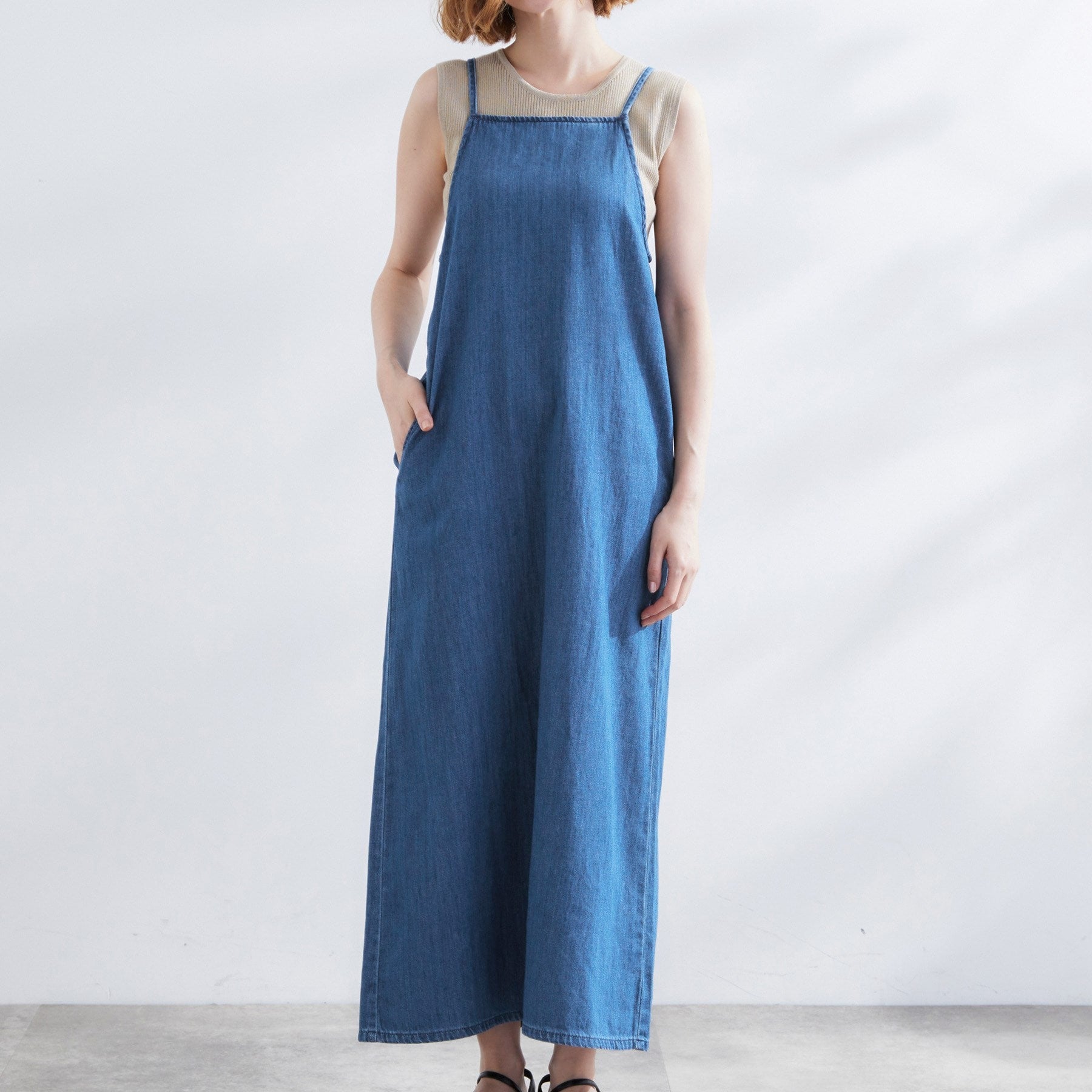グローブ grove 【Lee】DENIM CAMISOLE DRESS （ネイビー(094)） ネイビー(094)