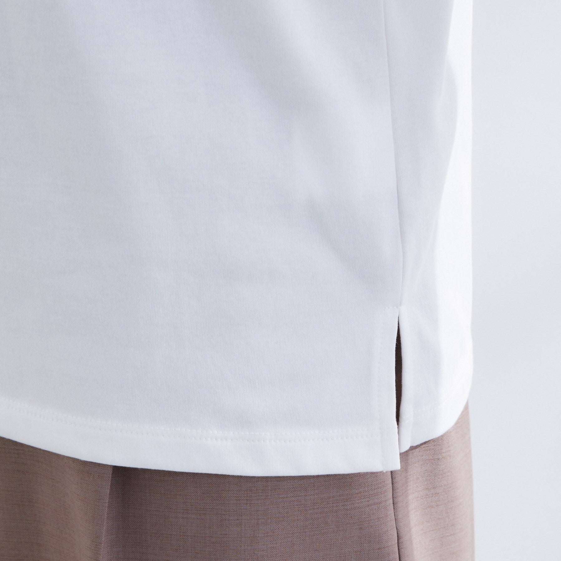 グローブ grove 【多機能】ハーフスリーブロゴTシャツ （オフ×刺繍(003)） オフ×刺繍(003)