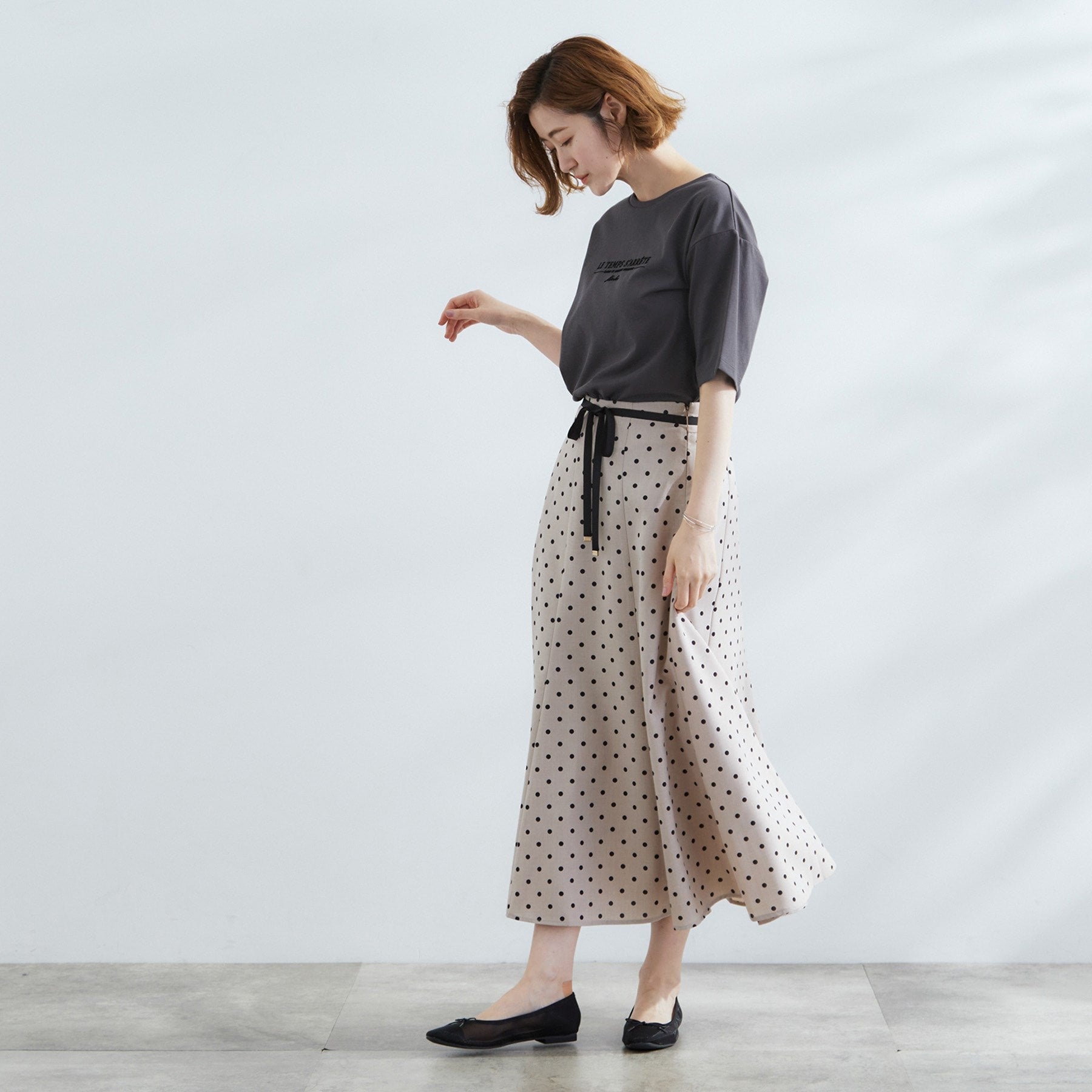 グローブ grove 【多機能】ハーフスリーブロゴTシャツ （オフ×刺繍(003)） オフ×刺繍(003)