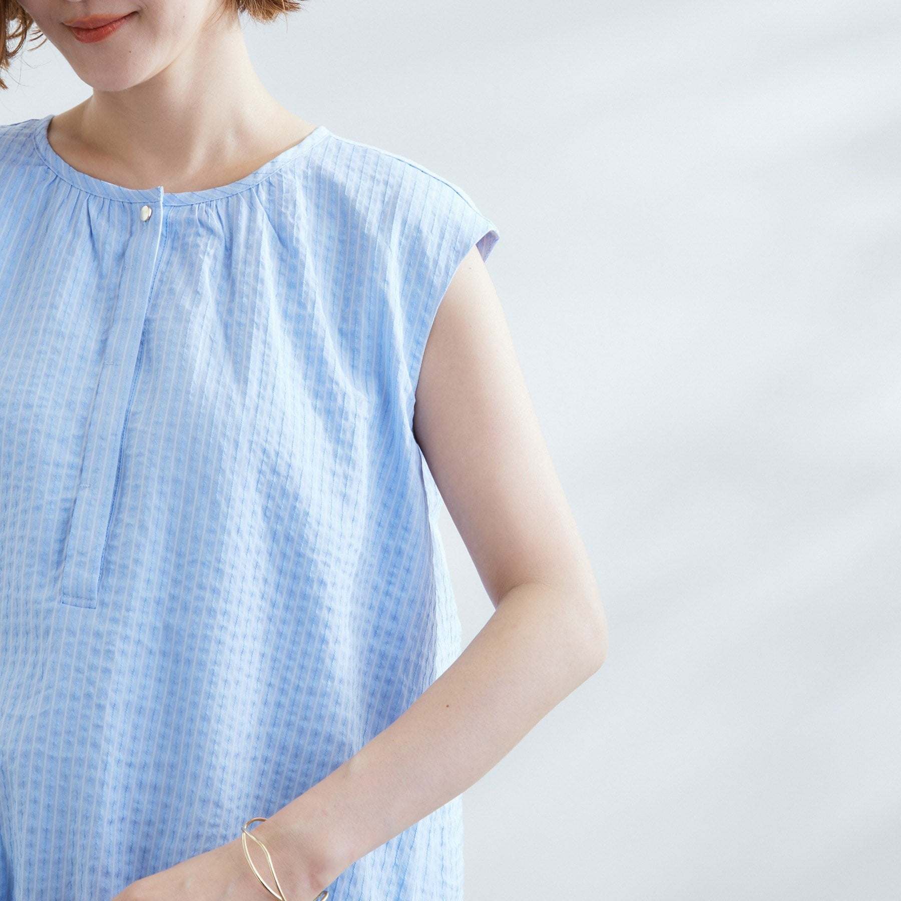 グローブ grove ストライプバルーンブラウス （オフホワイト(303)） オフホワイト(303)