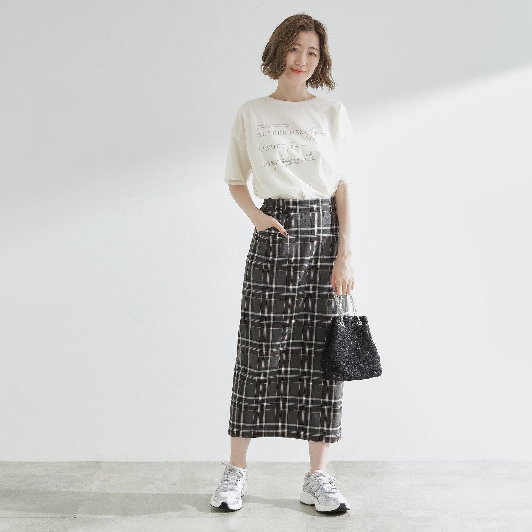 グローブ grove チュールレイヤードTシャツ （ブラック(019)） ブラック(019)