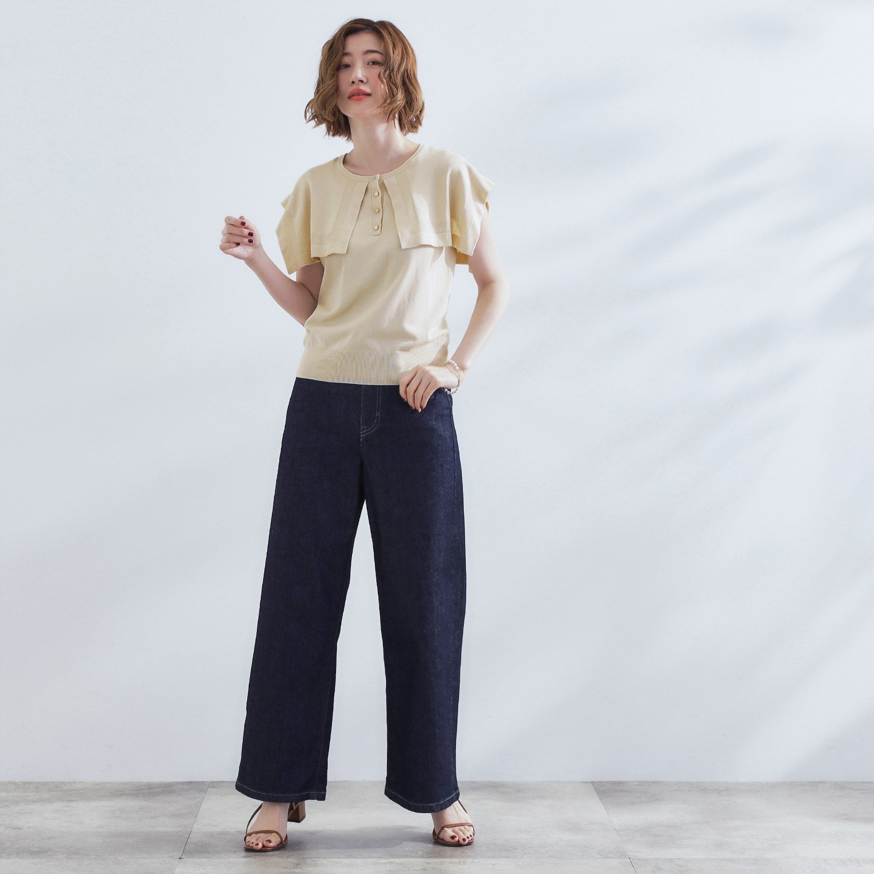 グローブ grove セーラーカラーニット （ブラック(519)） ブラック(519)