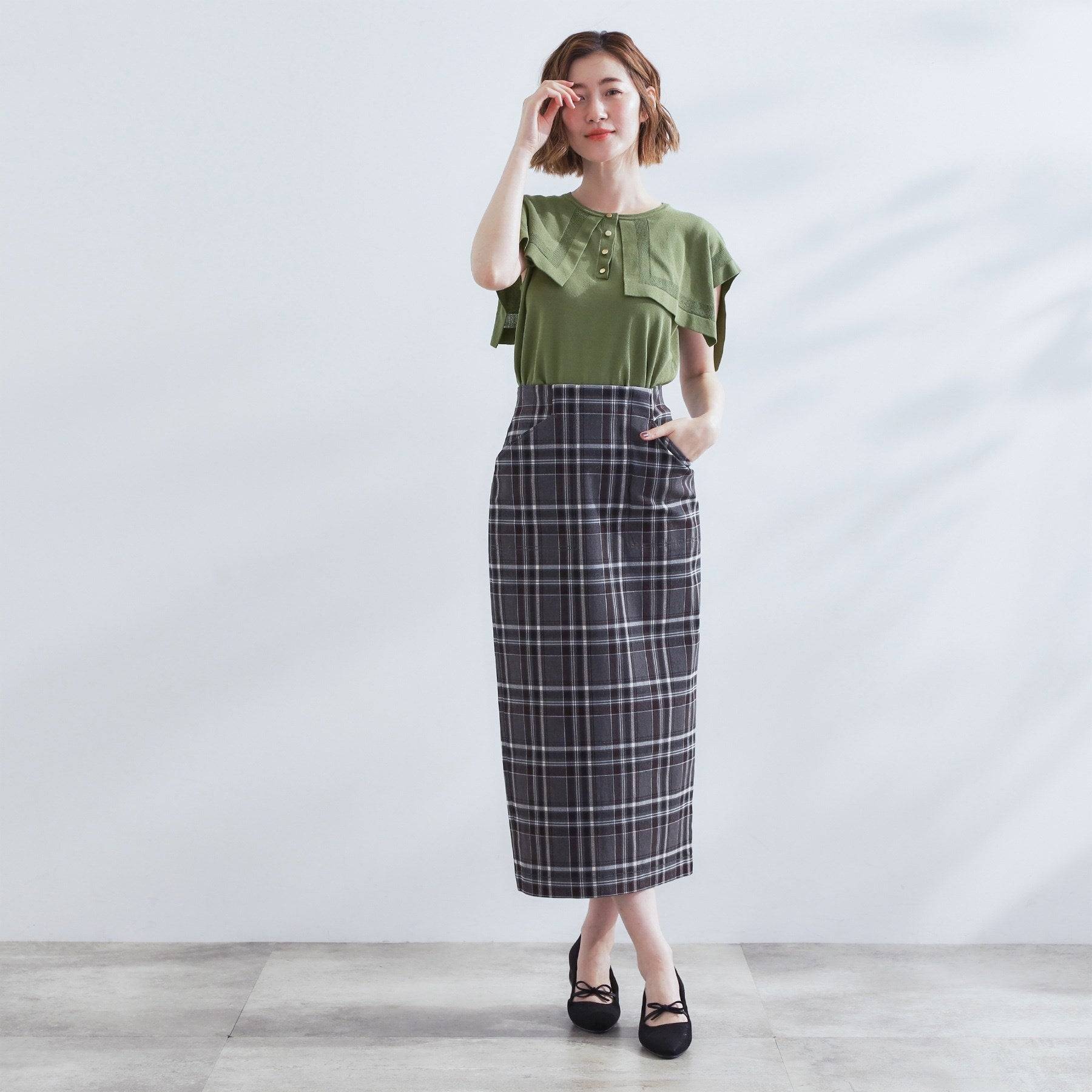 グローブ grove セーラーカラーニット （ブラック(519)） ブラック(519)