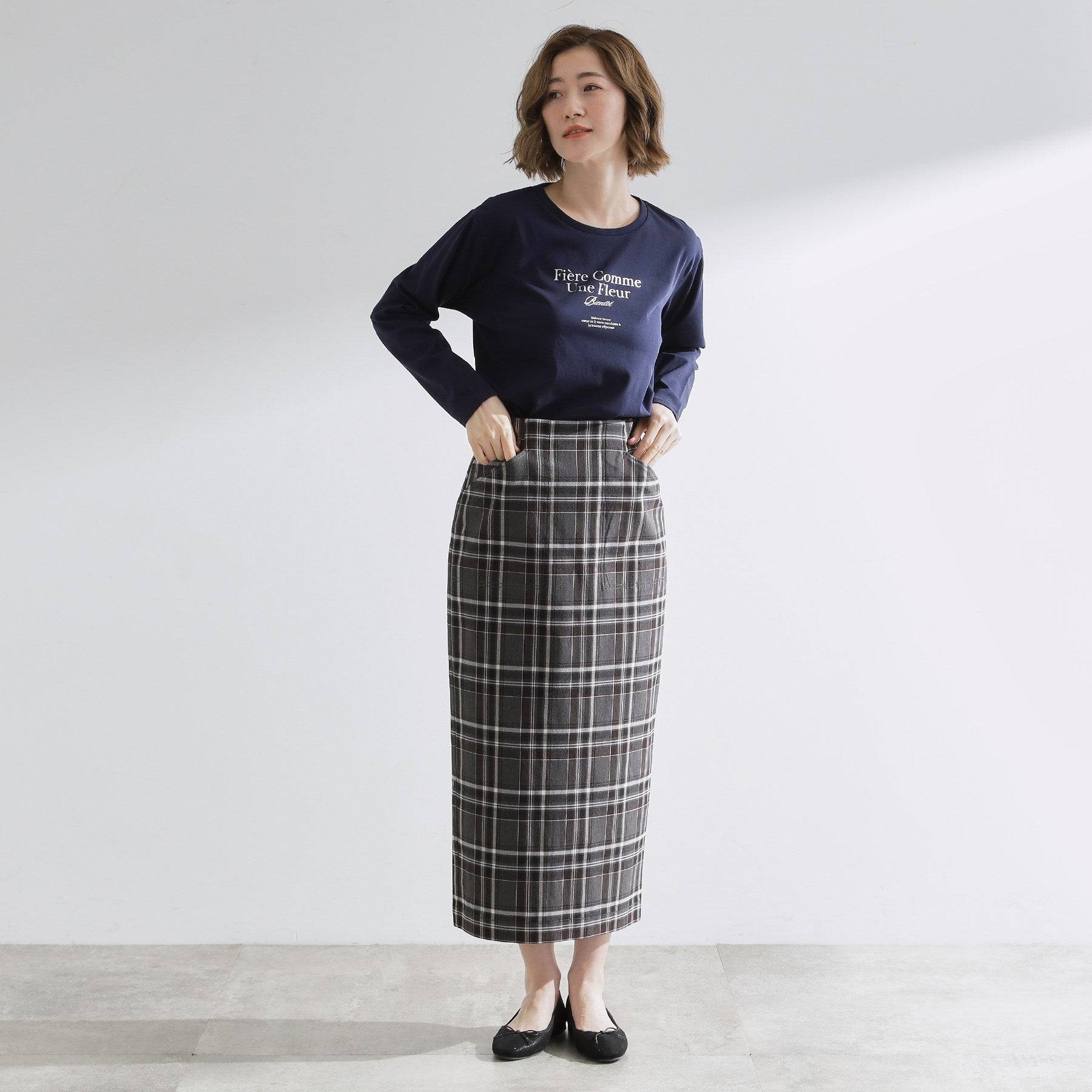 グローブ grove 【UVカット】ロゴアソートベーシックロンT （オフホワイト(103)） オフホワイト(103)