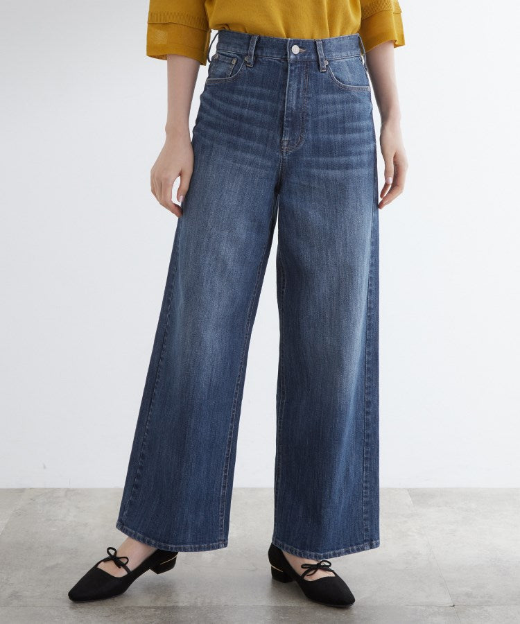 グローブ grove デニムバギーパンツ （ブルー(093)） ブルー(093)