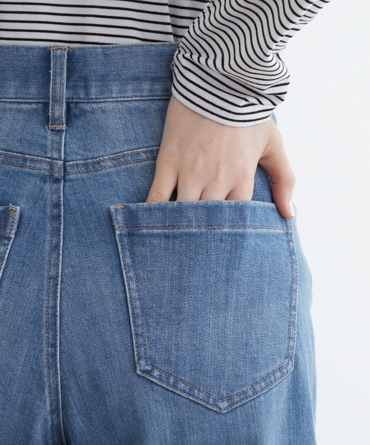 グローブ grove デニムバギーパンツ （ブルー(093)） ブルー(093)