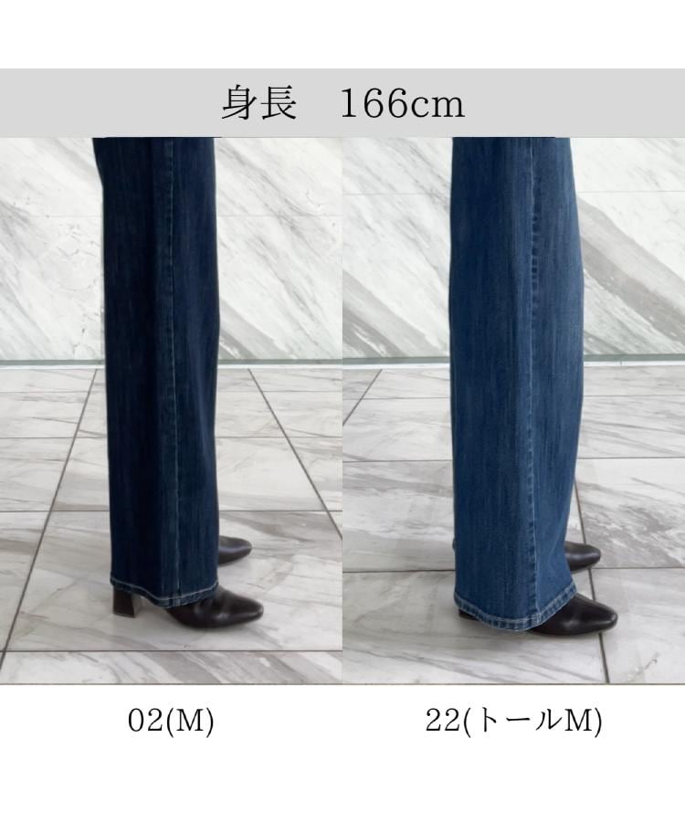 グローブ grove デニムバギーパンツ （ブルー(093)） ブルー(093)