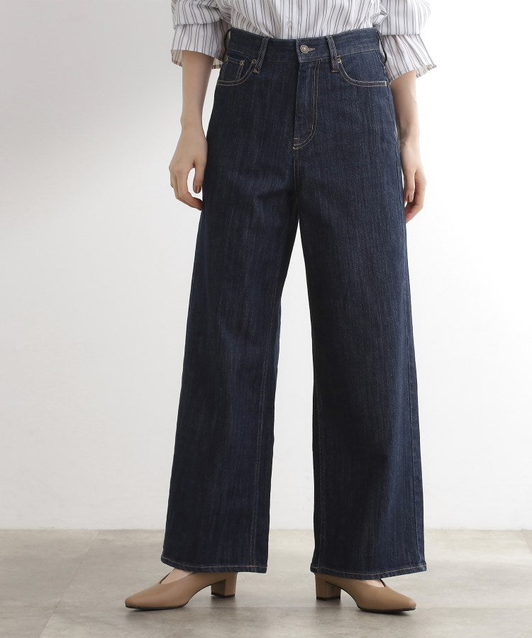 グローブ grove デニムバギーパンツ （ブルー(093)） ブルー(093)
