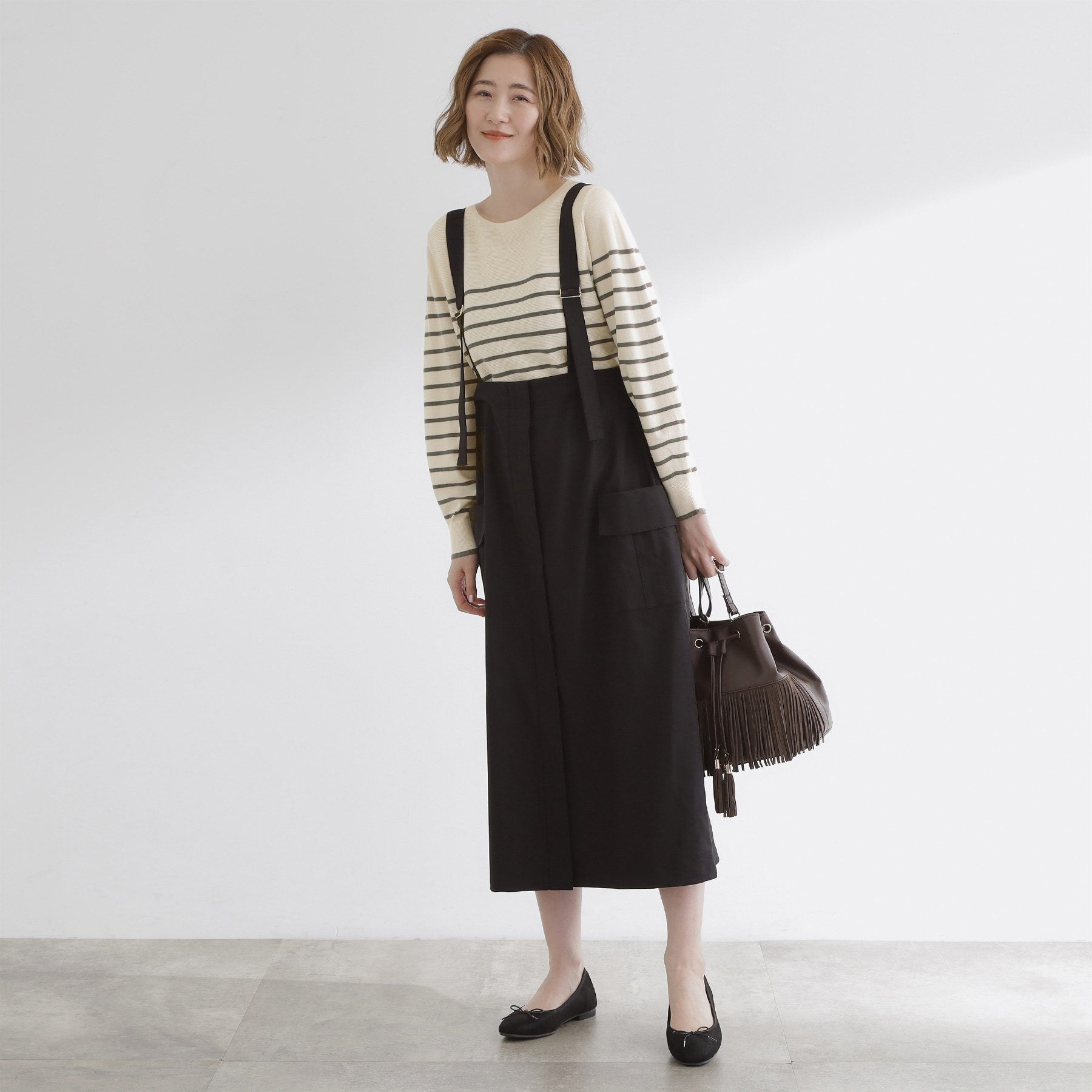 グローブ grove 【毛玉軽減】ガーターボートネックプルオーバー （オフホワイト(003)） オフホワイト(003)