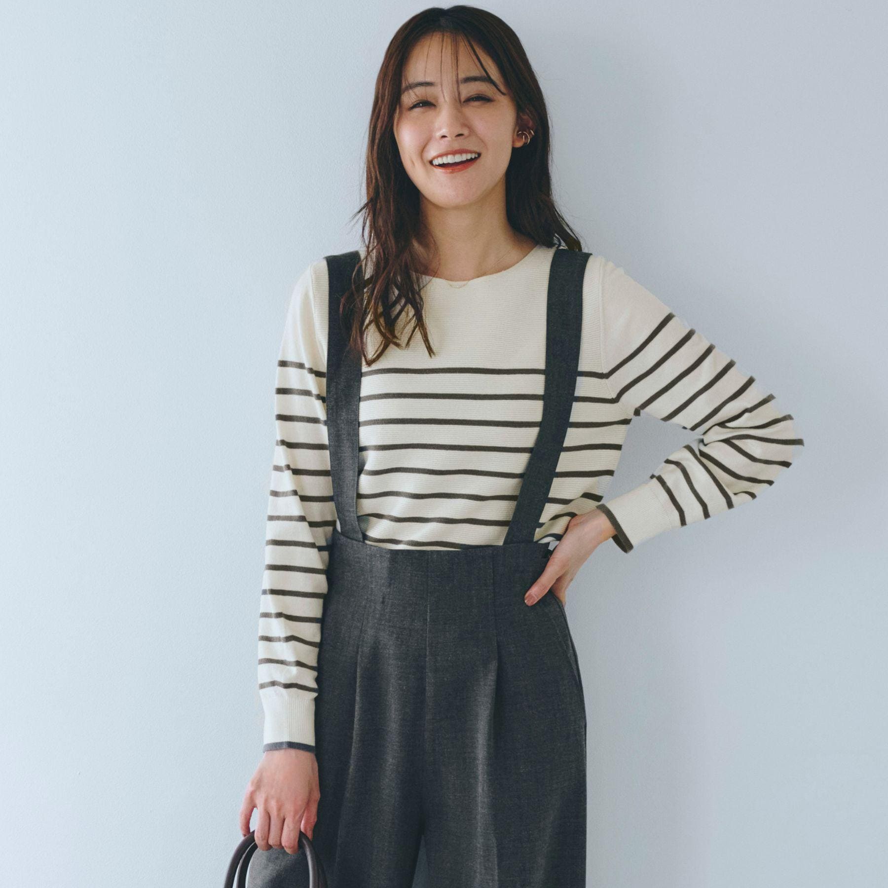 グローブ grove 【毛玉軽減】ガーターボートネックプルオーバー （ボーダー(303)） ボーダー(303)