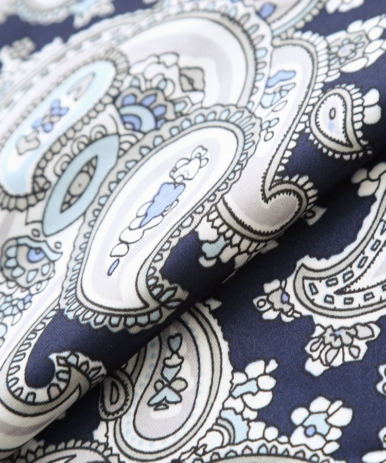 グローブ grove 大判プリントスカーフ （ネイビー(094)） ネイビー(094)