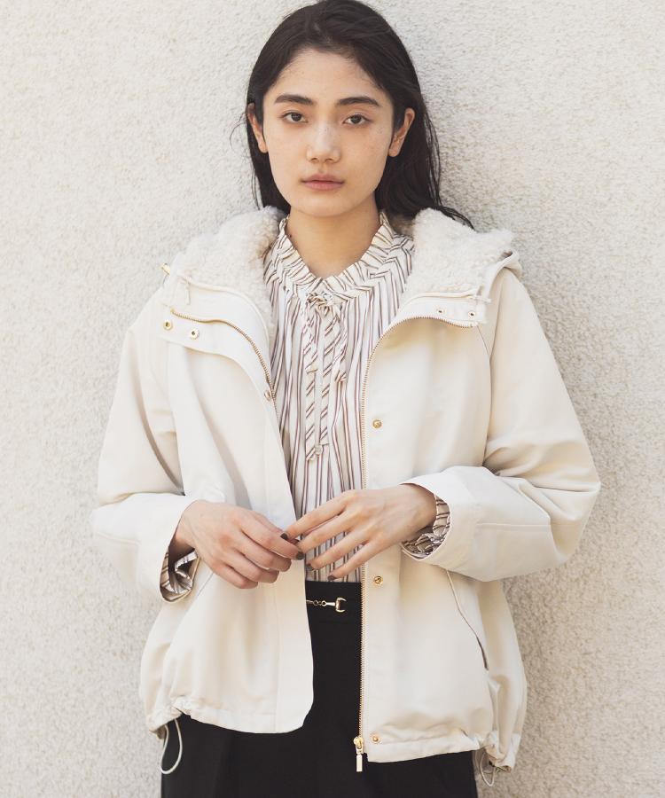 グローブ grove ボアライナーセット3WAYショートマウンテンパーカ （オフホワイト(003)） オフホワイト(003)