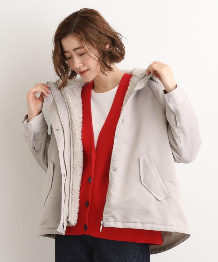 グローブ grove ボアライナーセット3WAYショートマウンテンパーカ （オフホワイト(003)） オフホワイト(003)