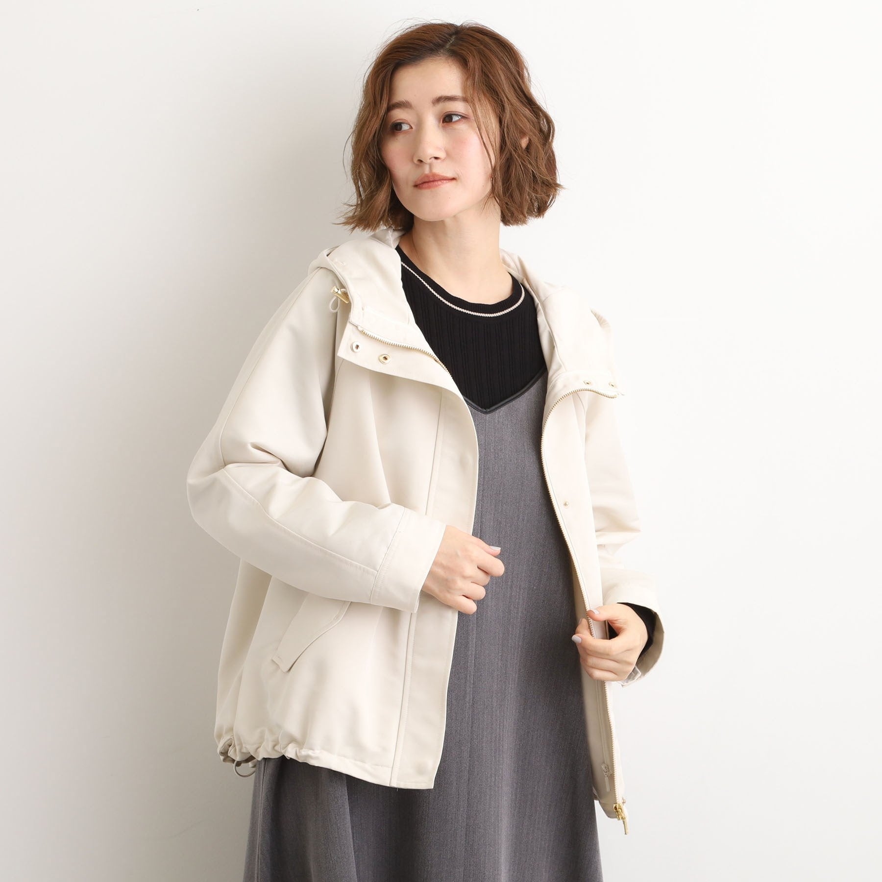 グローブ grove ボアライナーセット3WAYショートマウンテンパーカ （ブラック(019)） ブラック(019)