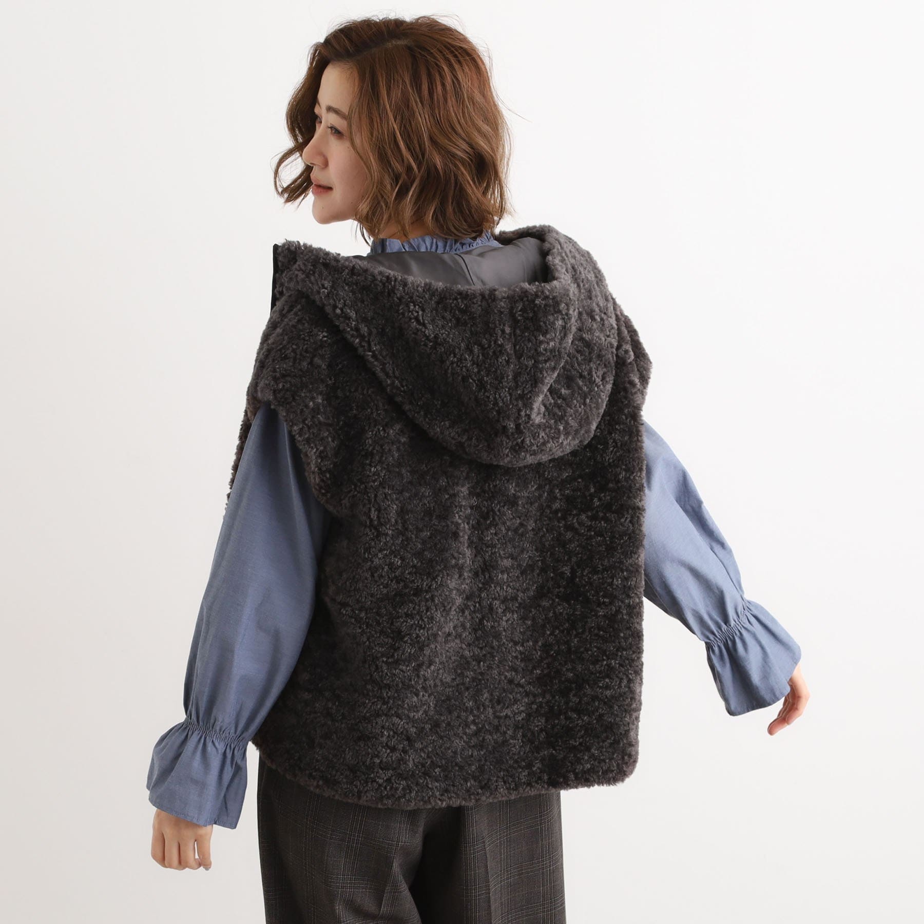 グローブ grove ボアライナーセット3WAYショートマウンテンパーカ （ブラック(019)） ブラック(019)