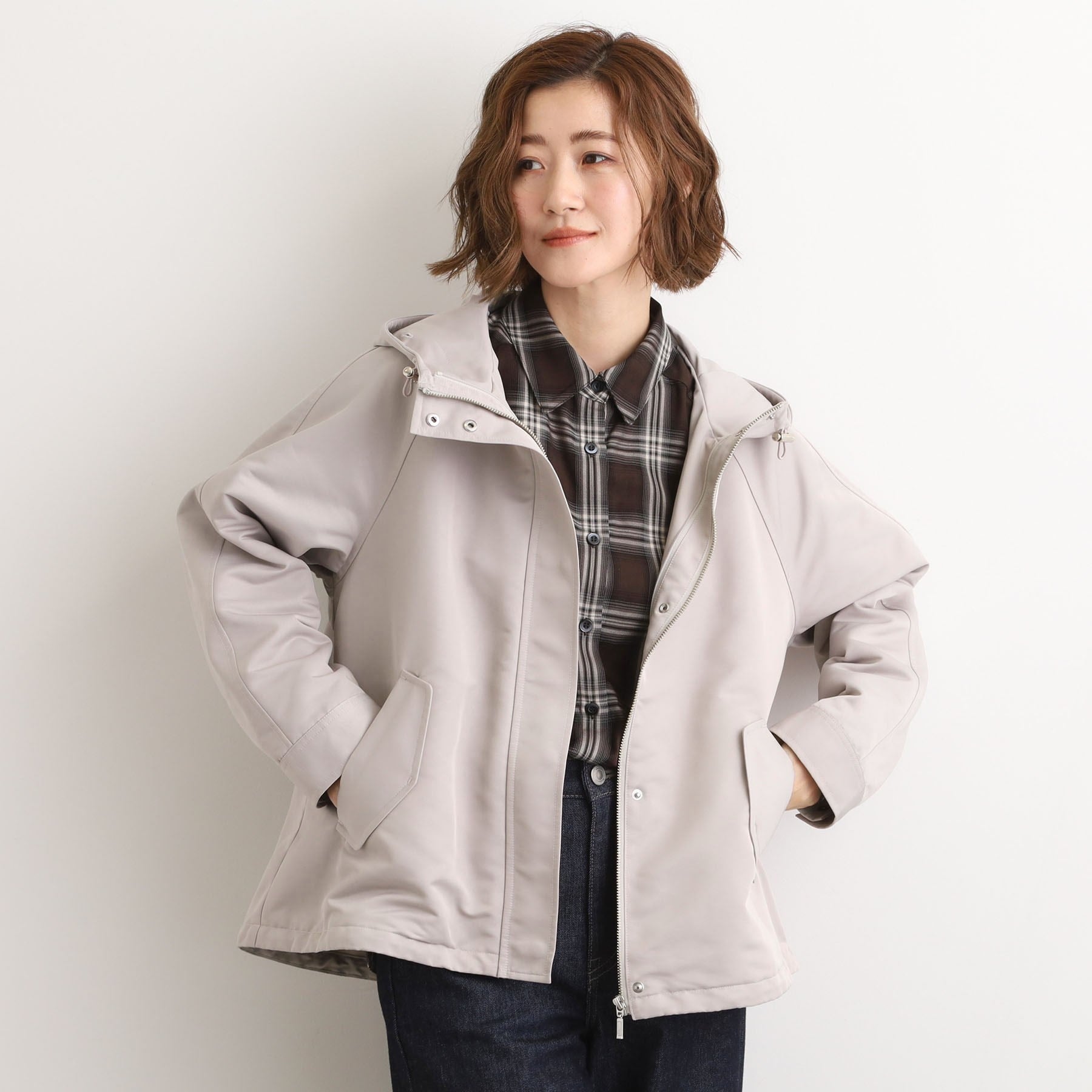 グローブ grove ボアライナーセット3WAYショートマウンテンパーカ （ブラック(019)） ブラック(019)