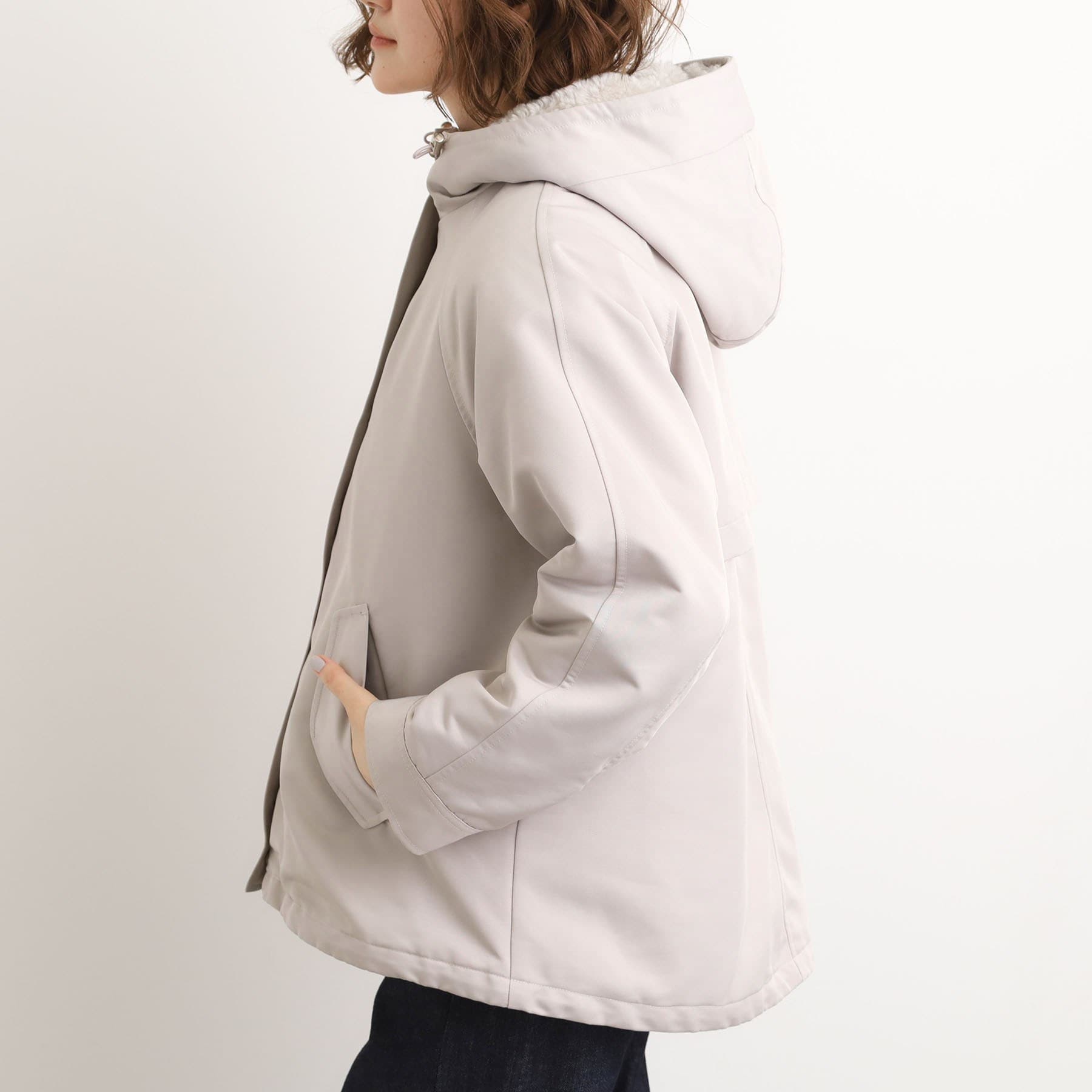 グローブ grove ボアライナーセット3WAYショートマウンテンパーカ （ブラック(019)） ブラック(019)