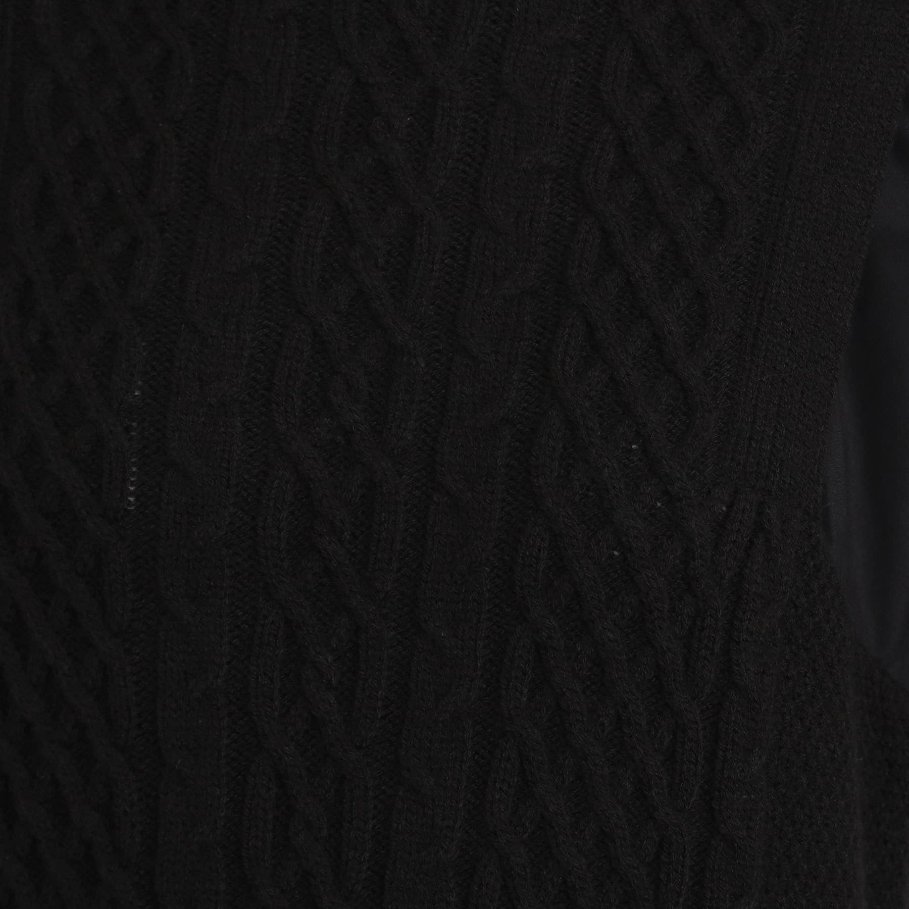 グローブ grove 袖布帛コンビケーブルニットワンピース （グレー(012)） グレー(012)